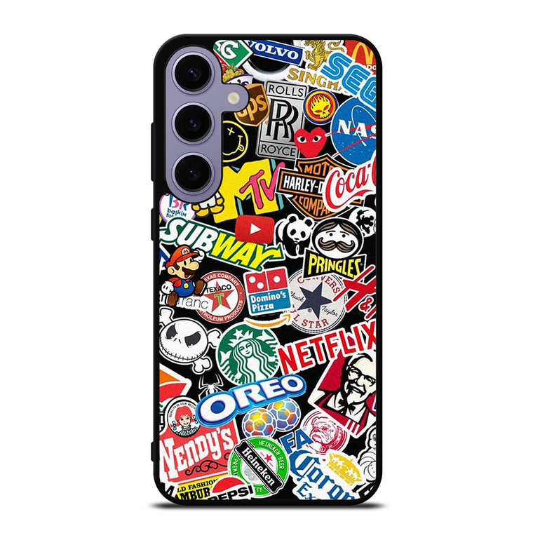 FAMOUS BRAND LOGO MIX Samsung Galaxy S24 Plus Case Cover