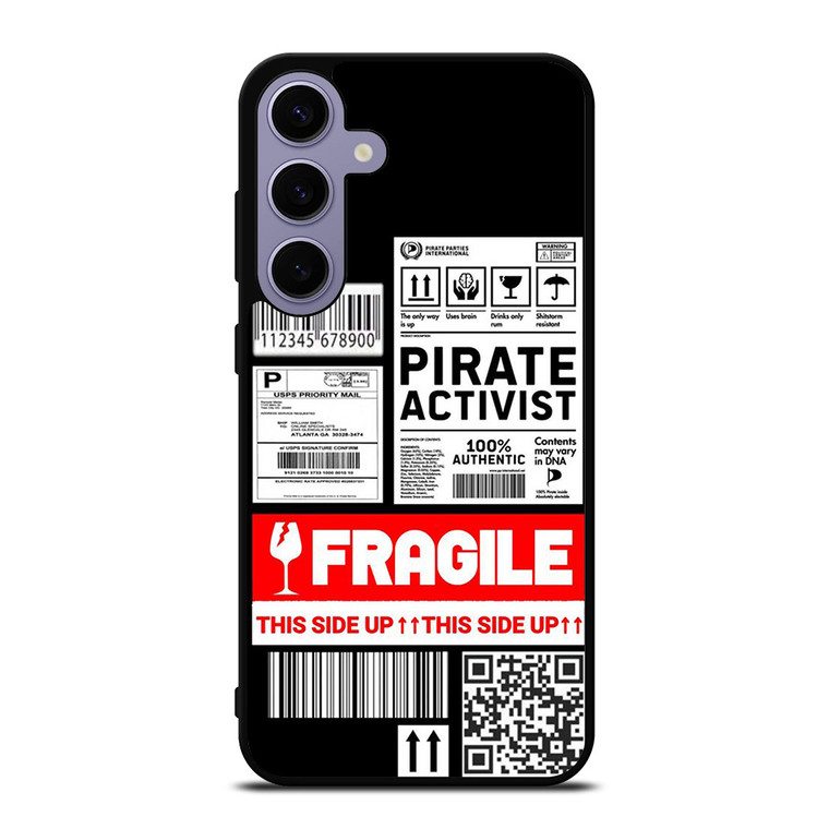 FRAGILE STAMP BARCODE LABELS Samsung Galaxy S24 Plus Case Cover