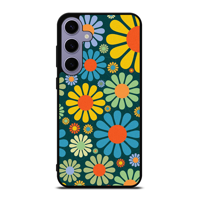 HIPPIE FLOWER PATTERN Samsung Galaxy S24 Plus Case Cover