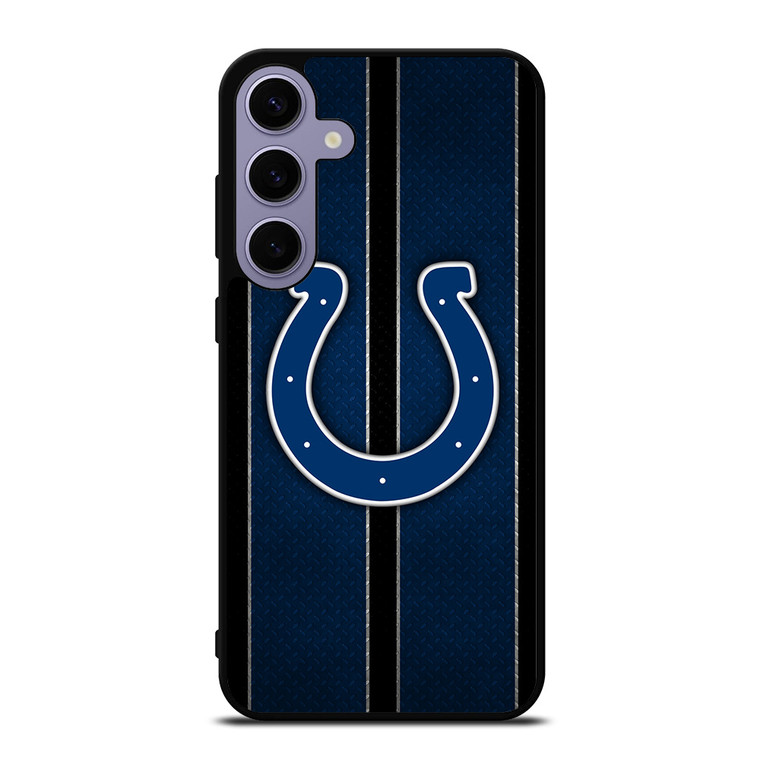 INDIANAPOLIS COLTS NFL METAL STRIPE Samsung Galaxy S24 Plus Case Cover