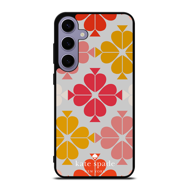 KATE SPADE JACQUARD PINK YELLOW Samsung Galaxy S24 Plus Case Cover