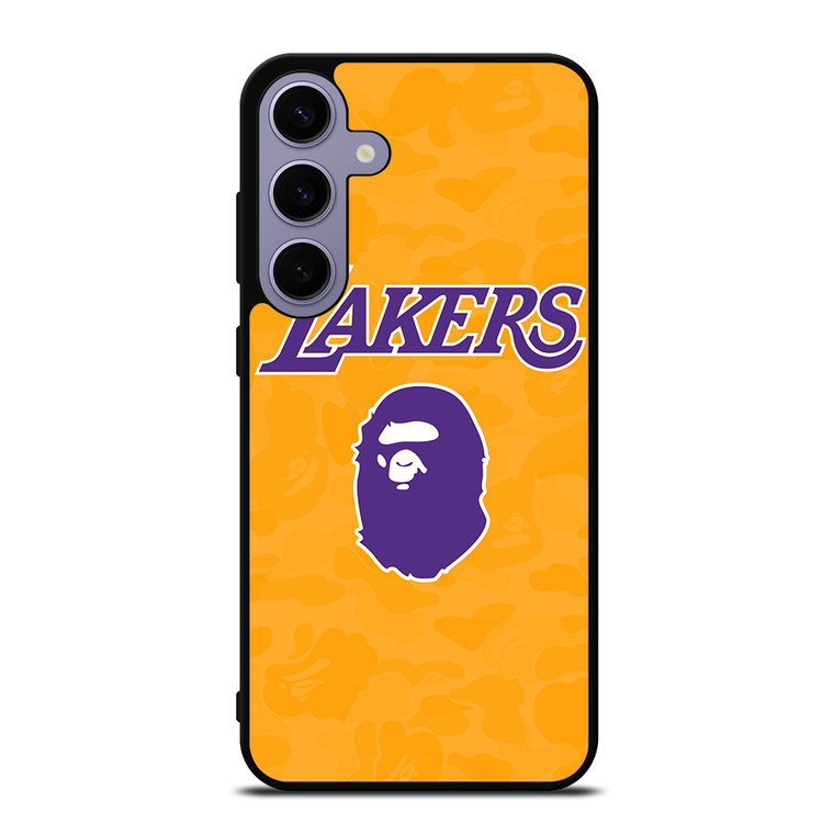 LOS ANGELES LAKERS X BAPE CAMO Samsung Galaxy S24 Plus Case Cover