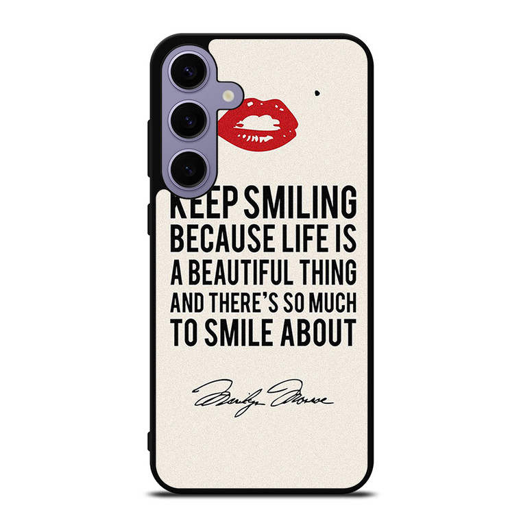 MARILYN MONROE QUOTES Samsung Galaxy S24 Plus Case Cover