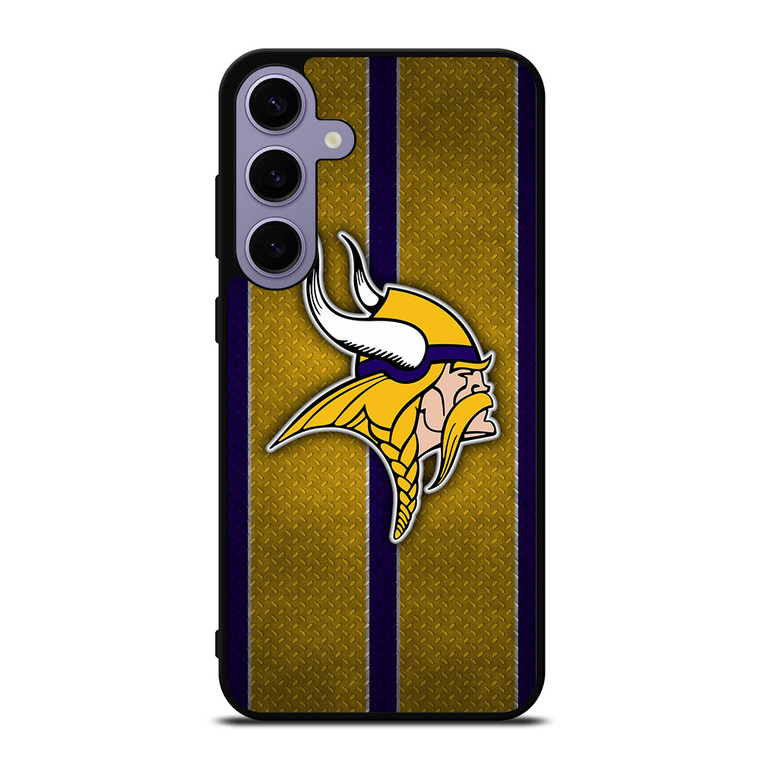 MINNESOTA VIKINGS NFL METAL STRIPE Samsung Galaxy S24 Plus Case Cover