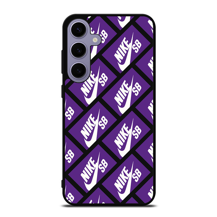 NIKE SB SKATEBOARD BOX PATTERN PURPLE Samsung Galaxy S24 Plus Case Cover