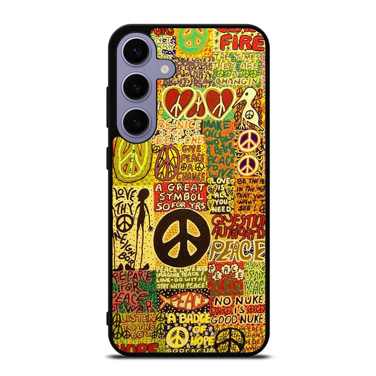 PEACE TAPESTRY PATTERN Samsung Galaxy S24 Plus Case Cover