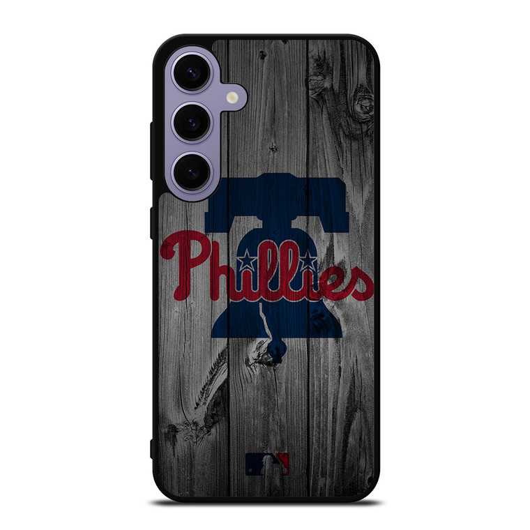 PHILADELPHIA PHILLIES BASEBALL MLB WOOD LOGO Samsung Galaxy S24 Plus Case Cover