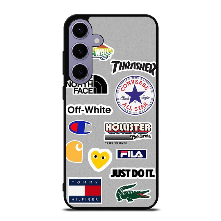 SKATEBOARD BRAND STICKER COLLAGE Samsung Galaxy S24 Plus Case Cover