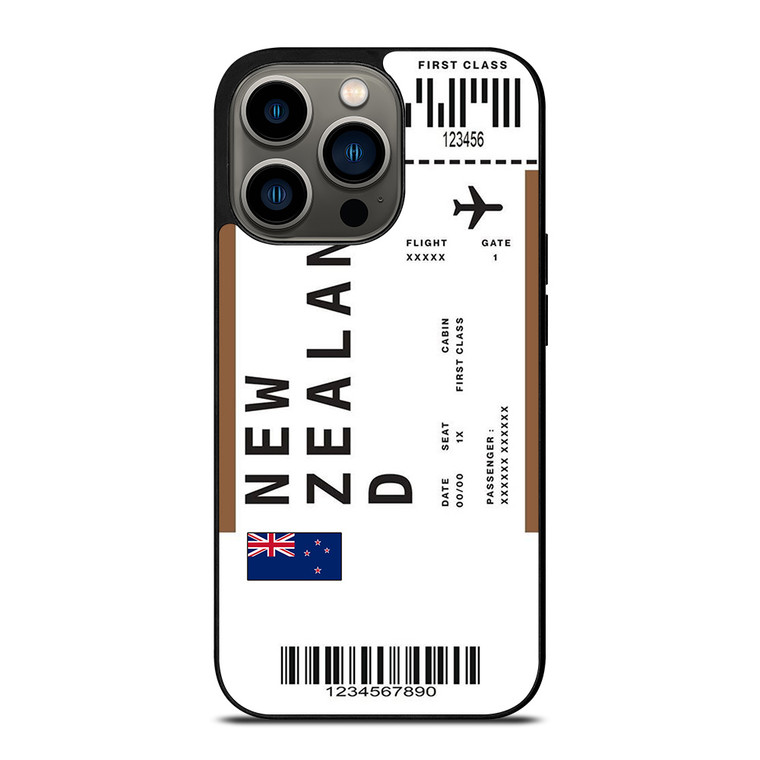 FLIGHT TICKETS NEW ZEALAND iPhone 13 Pro Case Cover