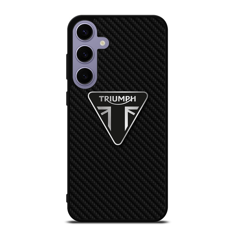 TRIUMPH MOTORCYCLES CARBON FIBER Samsung Galaxy S24 Plus Case Cover TRIUMPH MOTORCYCLES CARBON FIBER Samsung Galaxy S24 Plus Case Cover