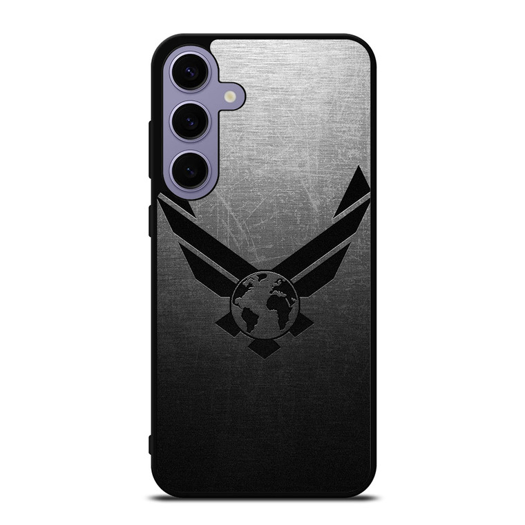 USAF UNITED STATES AIR FORCES LOGO METAL Samsung Galaxy S24 Plus Case Cover