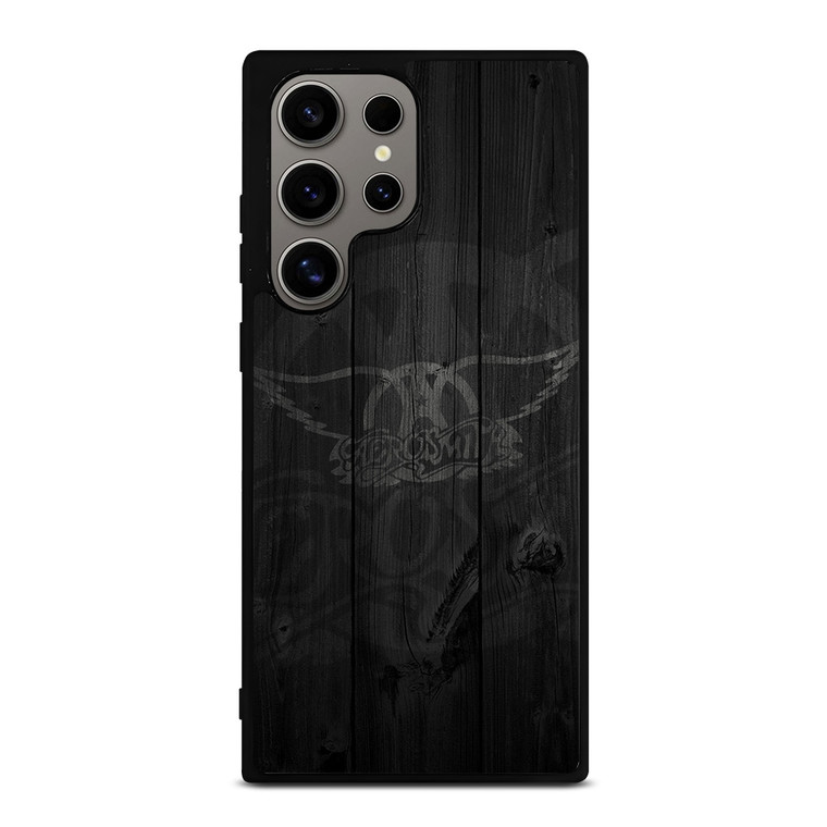AEROSMITH ROCK BAND WOODEN LOGO Samsung Galaxy S24 Ultra Case Cover