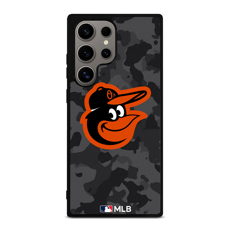 BALTIMORE ORIOLES BASEBALL BLACK CAMO Samsung Galaxy S24 Ultra Case Cover