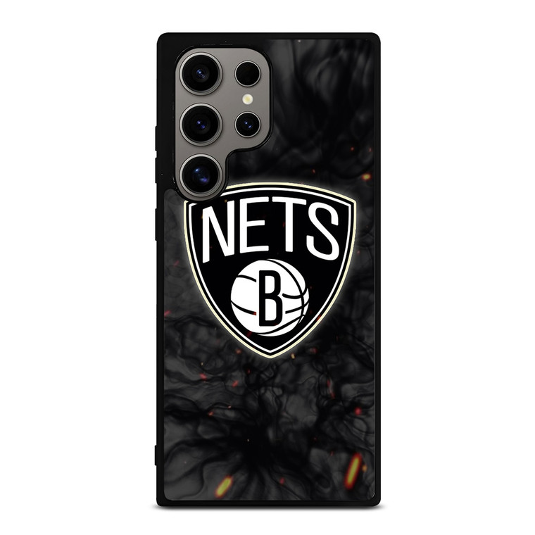 BROOKLYN NETS BASKETBALL NBA FIRE Samsung Galaxy S24 Ultra Case Cover