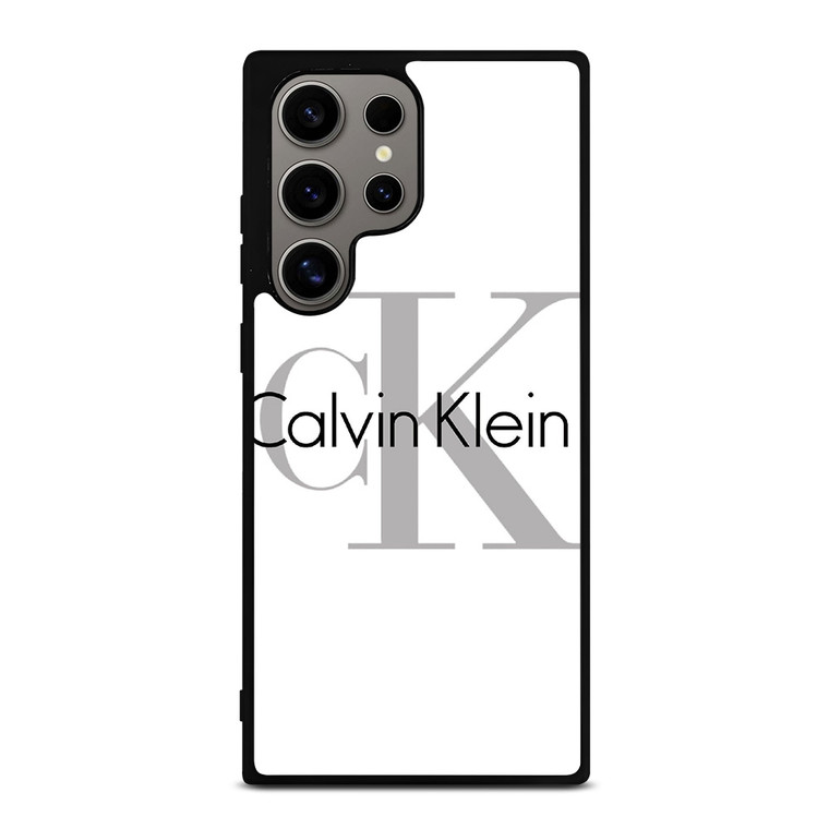 CALVIN KLEIN WHITE LOGO Samsung Galaxy S24 Ultra Case Cover