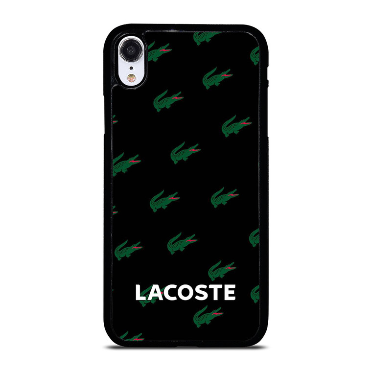 LACOSTE LOGO PATTERN iPhone XR Case Cover