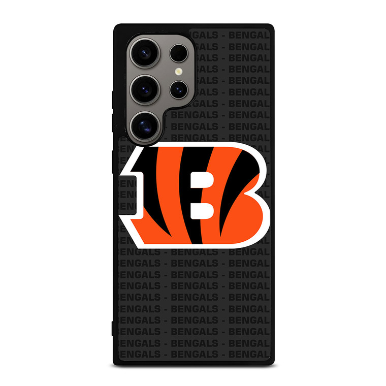 CINCINNATI BENGALS FOOTBALL TEXT Samsung Galaxy S24 Ultra Case Cover