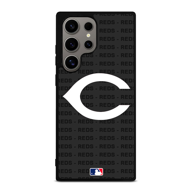 CINCINNATI REDS BASEBALL BLACK Samsung Galaxy S24 Ultra Case Cover