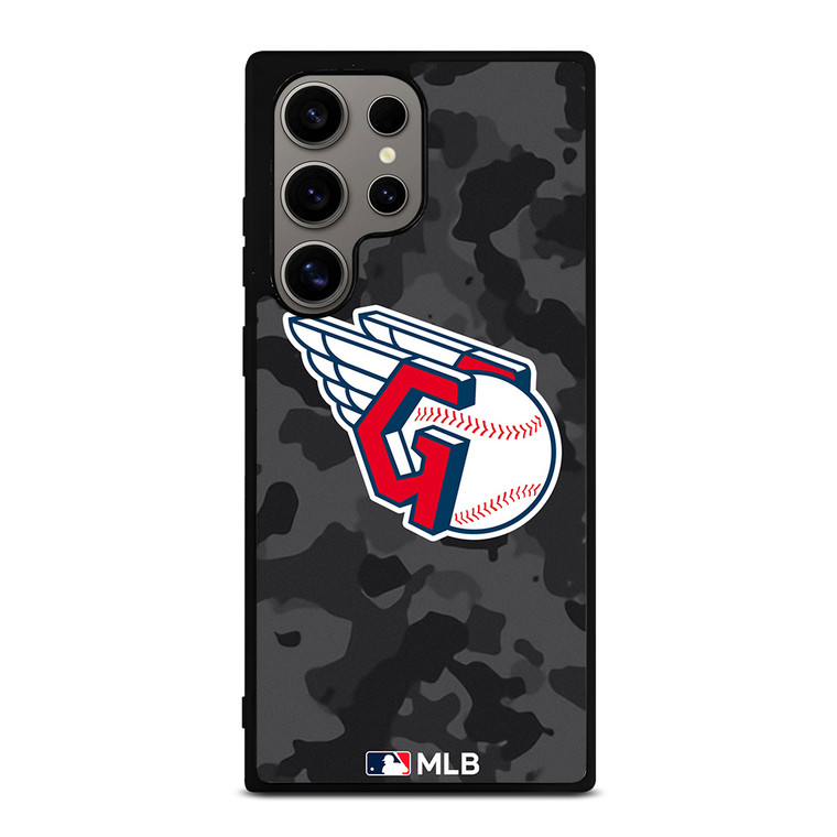 CLEVELAND GUARDIANS BASEBALL BLACK CAMO Samsung Galaxy S24 Ultra Case Cover