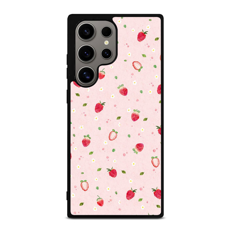 CUTE STRAWBERRY PATTERN Samsung Galaxy S24 Ultra Case Cover