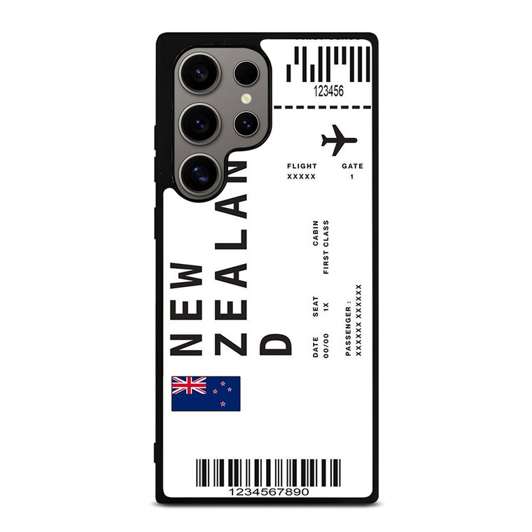 FLIGHT TICKETS NEW ZEALAND Samsung Galaxy S24 Ultra Case Cover