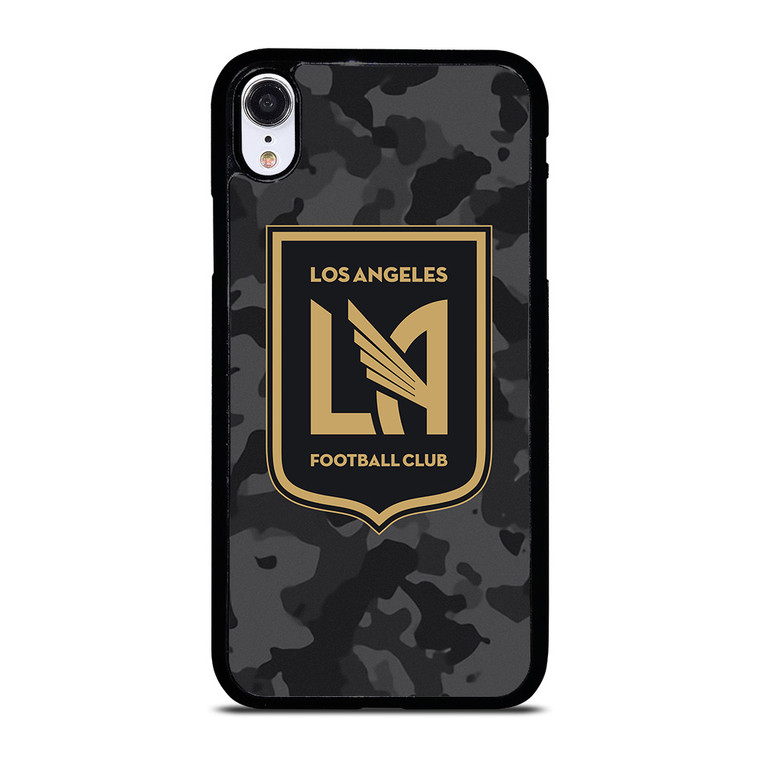 LOS ANGELES FC MLS BLACK CAMO iPhone XR Case Cover LOS ANGELES FC MLS BLACK CAMO iPhone XR Case Cover