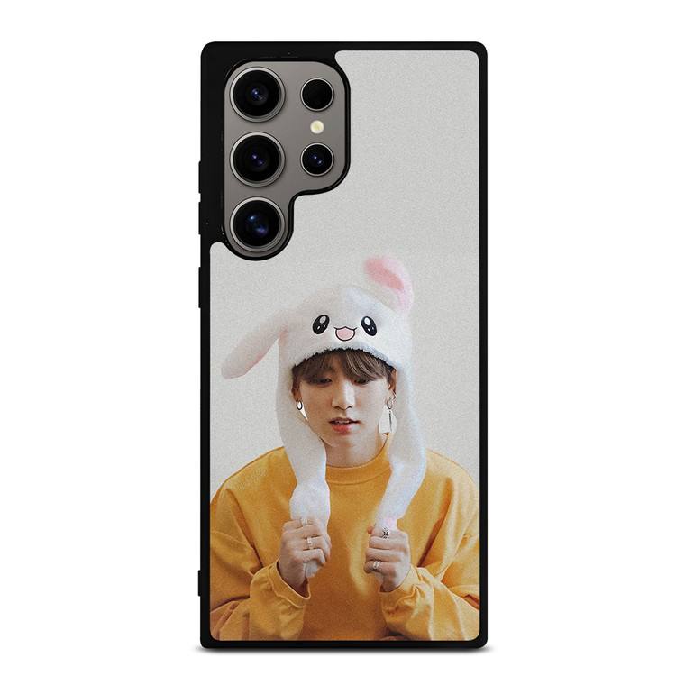 JUNGKOOK BTS BANGTAN BOYS BUNNY HAT Samsung Galaxy S24 Ultra Case Cover