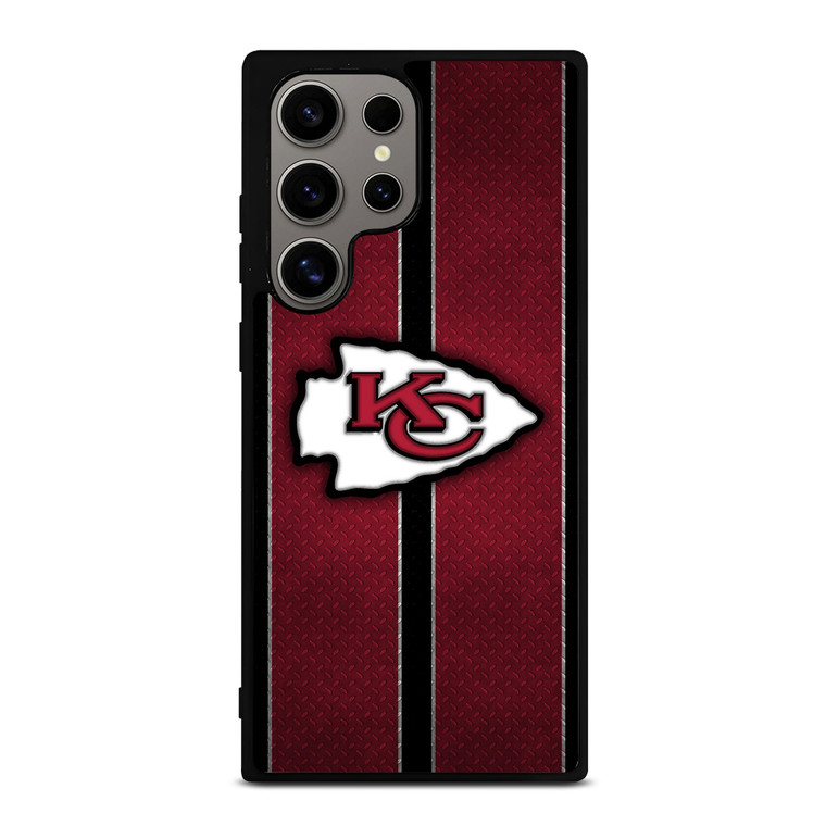 KANSAS CITY CHIEFS NFL METAL STRIPE Samsung Galaxy S24 Ultra Case Cover