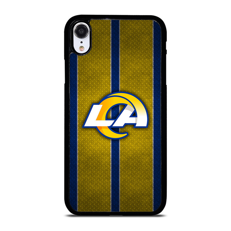 LOS ANGELES RAMS NFL METAL STRIPE iPhone XR Case Cover