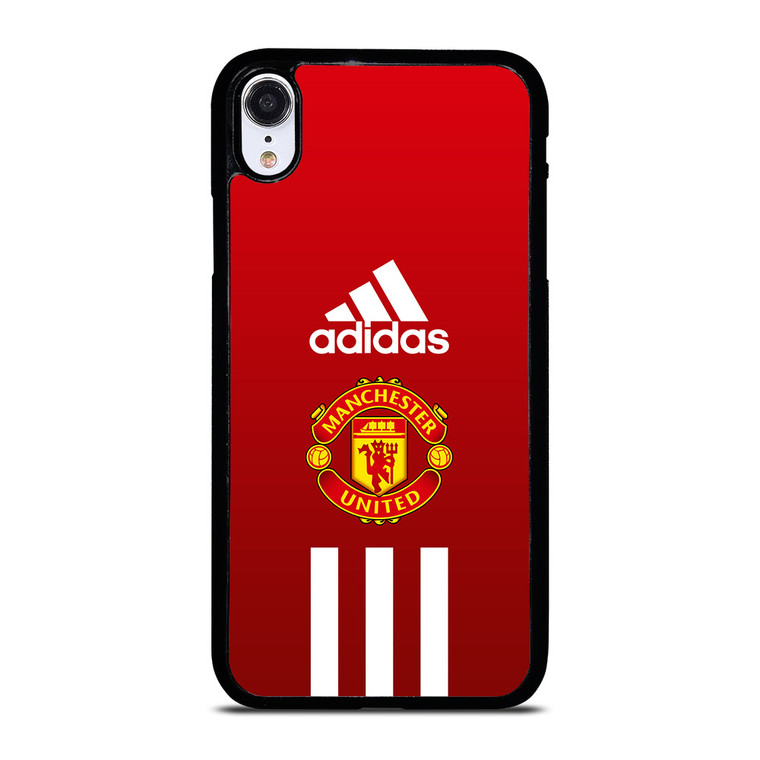 MANCHESTER UNITED FC ADIDAS STRIPES iPhone XR Case Cover