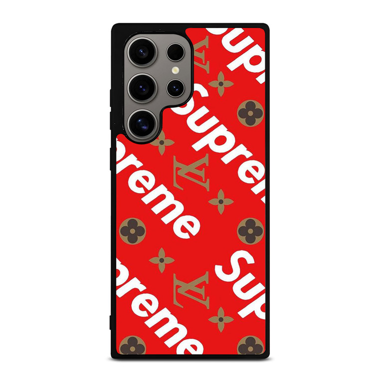 LOUIS VUITTON X SUPREME RED Samsung Galaxy S24 Ultra Case Cover