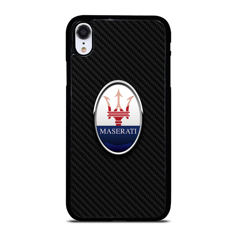 MASERATI LOGO CARBON FIBER iPhone XR Case Cover MASERATI LOGO CARBON FIBER iPhone XR Case Cover
