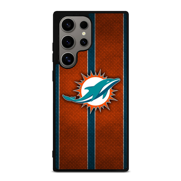 MIAMI DOPHINS NFL METAL STRIPE Samsung Galaxy S24 Ultra Case Cover