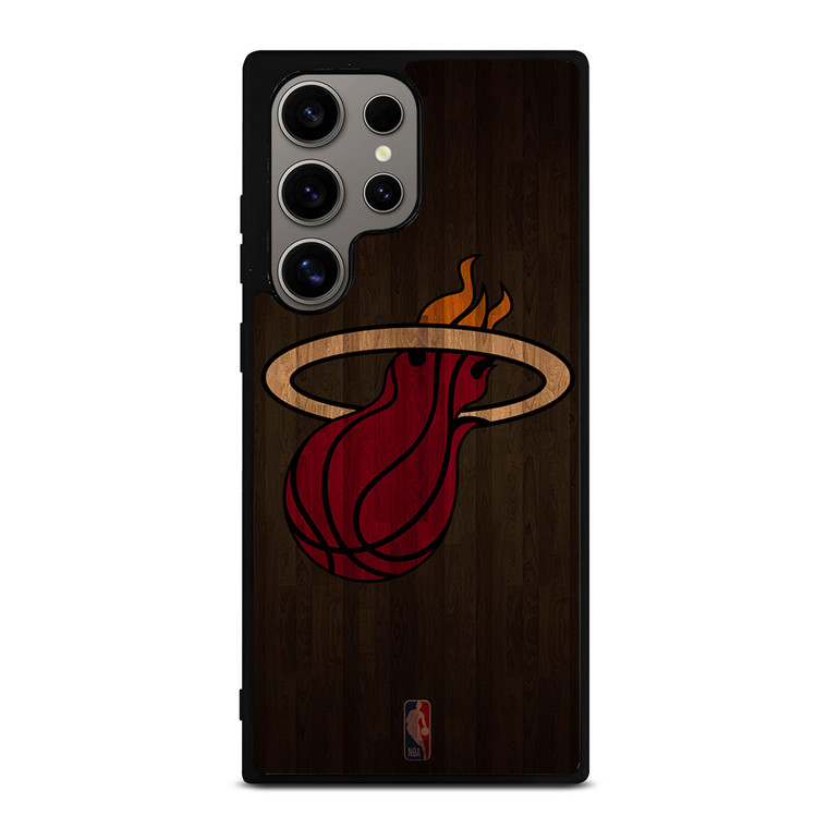 MIAMI HEAT BASKETBALL COURT NBA Samsung Galaxy S24 Ultra Case Cover