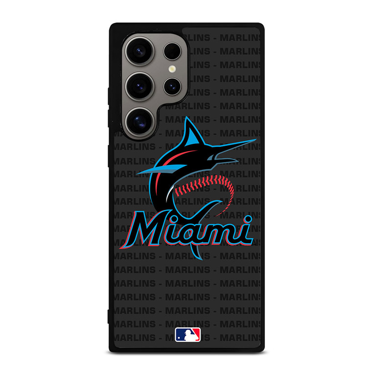 MIAMI MARLINS BASEBALL BLACK Samsung Galaxy S24 Ultra Case Cover