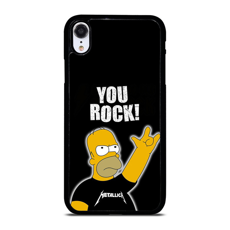 METALLICA ROCK HOMER SIMPSONS iPhone XR Case Cover