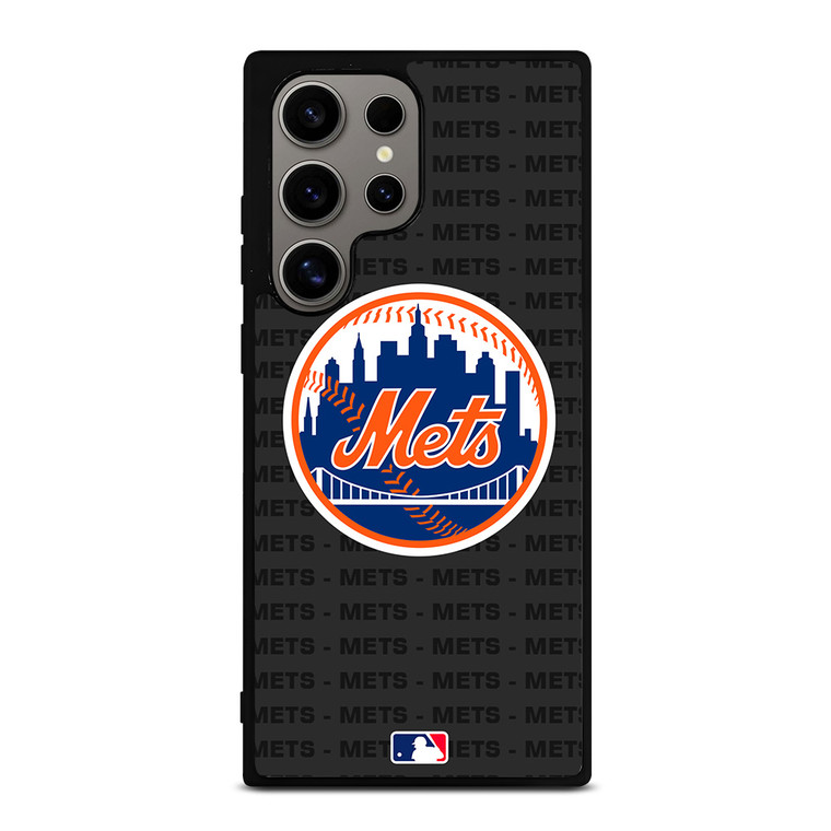 NEW YORK METS BASEBALL BLACK Samsung Galaxy S24 Ultra Case Cover