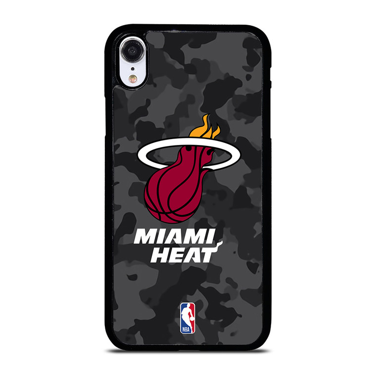 MIAMI HEAT BLACK CAMO iPhone XR Case Cover