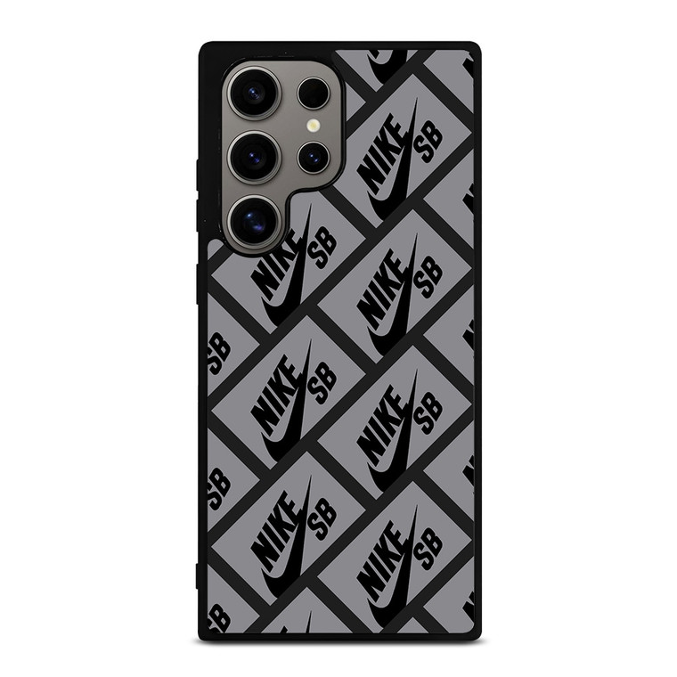 NIKE SB SKATEBOARD BOX PATTERN GREY Samsung Galaxy S24 Ultra Case Cover