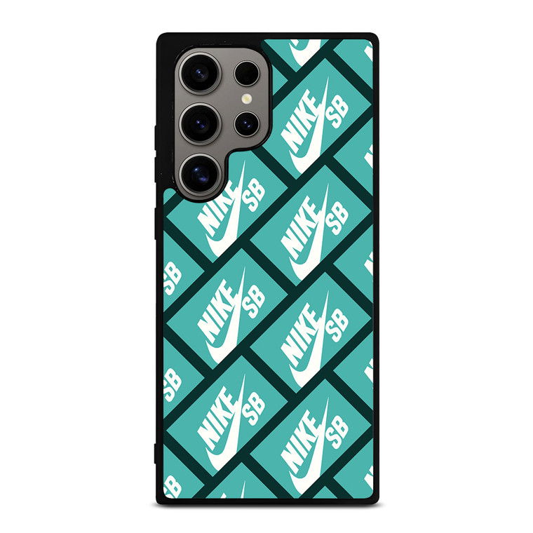 NIKE SB SKATEBOARD BOX PATTERN TURQUOISE Samsung Galaxy S24 Ultra Case Cover