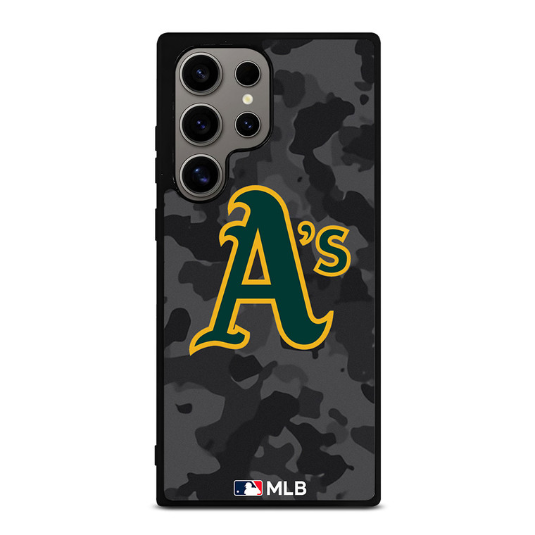 OAKLAND ATHLETICS BASEBALL BLACK CAMO Samsung Galaxy S24 Ultra Case Cover