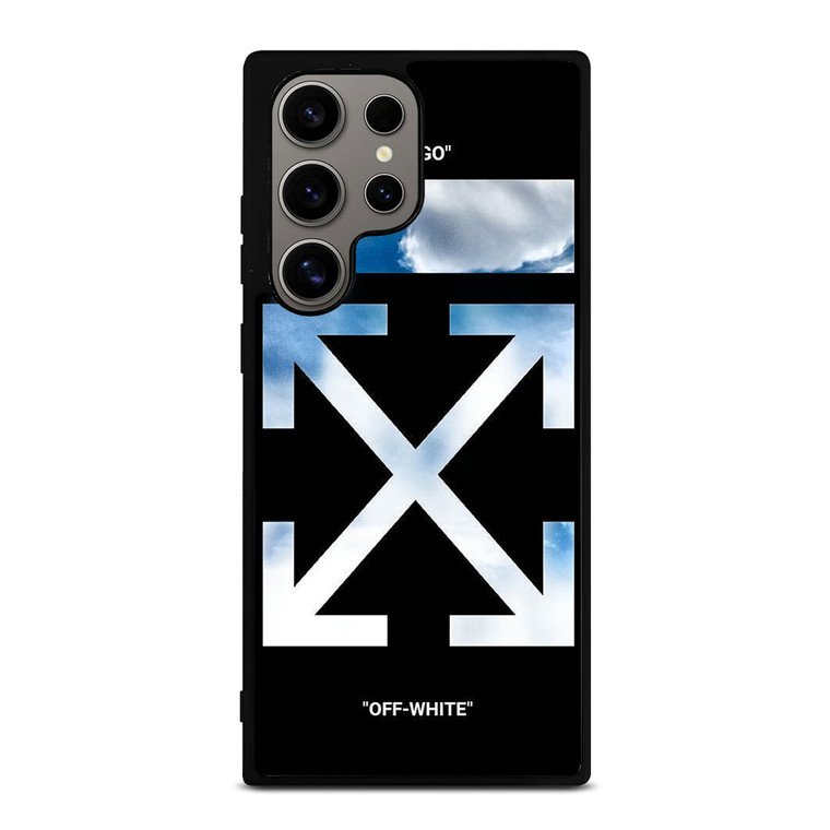 OFF WHITE SKY BLUE Samsung Galaxy S24 Ultra Case Cover