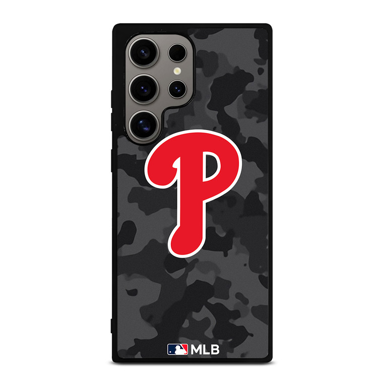 PHILADELPHIA PHILLIES BASEBALL BLACK CAMO Samsung Galaxy S24 Ultra Case Cover