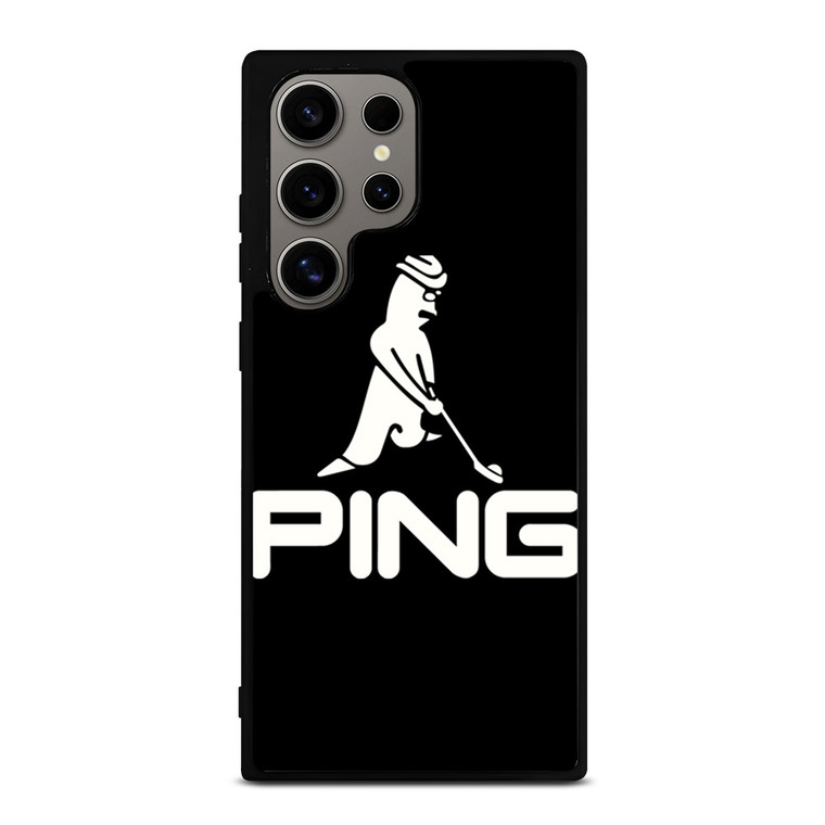 PING GOLF BLACK LOGO Samsung Galaxy S24 Ultra Case Cover