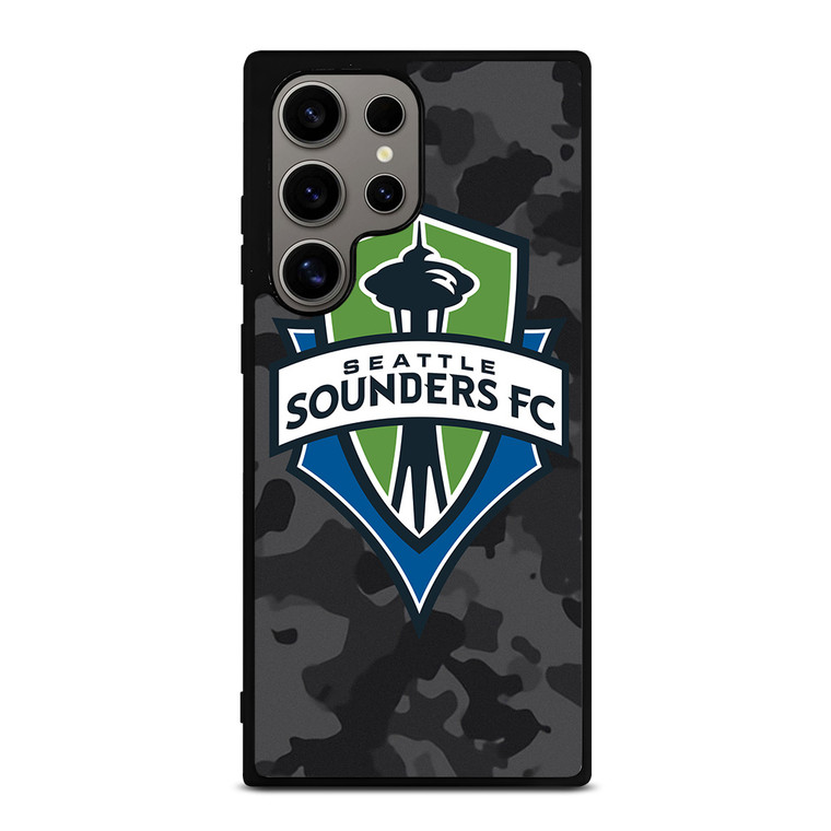 SEATTLE SOUNDERS FC MLS BLACK CAMO Samsung Galaxy S24 Ultra Case Cover
