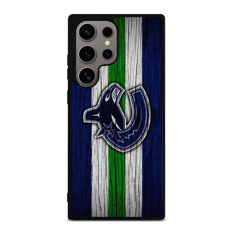 VANCOUVER CANUCKS WOODEN LOGO Samsung Galaxy S24 Ultra Case Cover