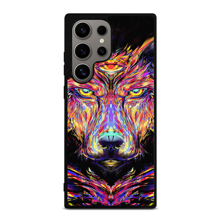 WOLF TRIPPY ART Samsung Galaxy S24 Ultra Case Cover