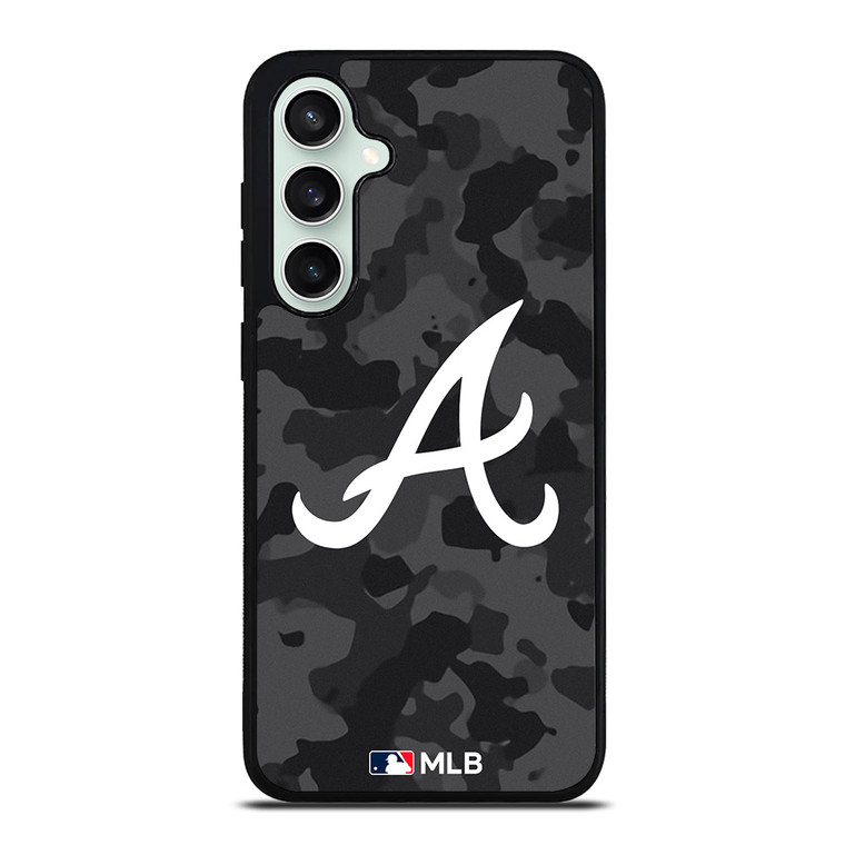 ATLANTA BRAVES BASEBALL BLACK CAMO Samsung Galaxy S23 FE Case Cover ATLANTA BRAVES BASEBALL BLACK CAMO Samsung Galaxy S23 FE Case Cover