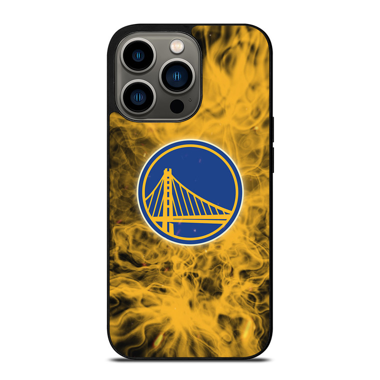 GOLDEN STATE WARRIORS BASKETBALL NBA FIRE iPhone 13 Pro Case Cover
