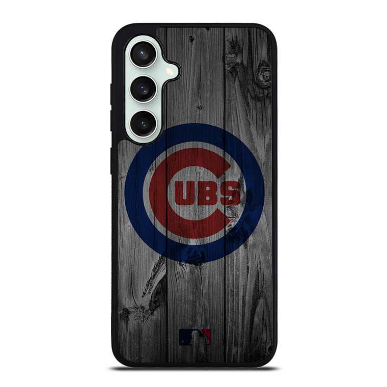 CHICAGO CUBS BASEBALL MLB WOOD LOGO Samsung Galaxy S23 FE Case Cover